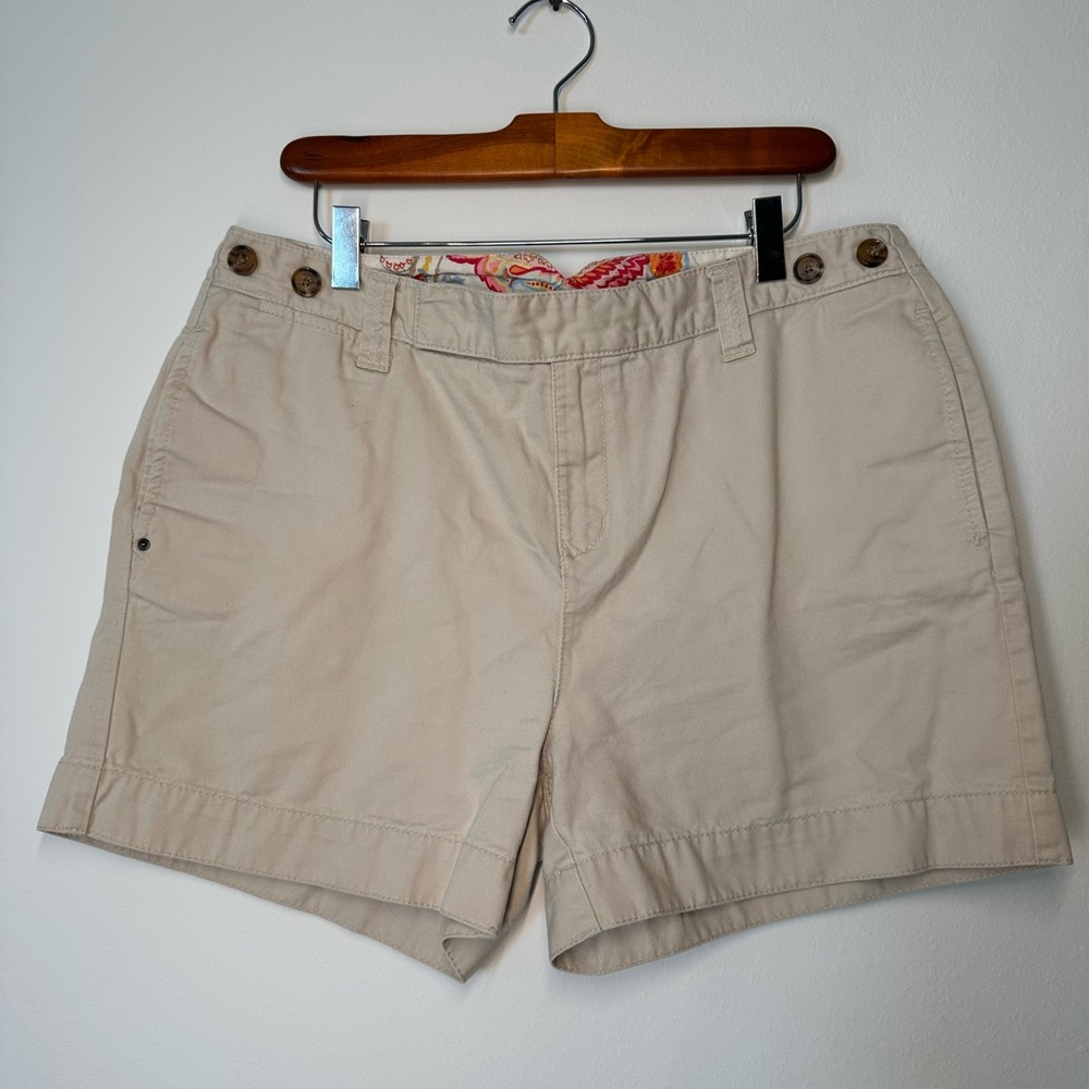Tommy Hilfiger women’s cotton khaki shorts size 12